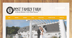 Desktop Screenshot of postfamilyfarm.com