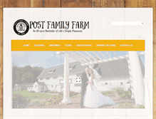 Tablet Screenshot of postfamilyfarm.com